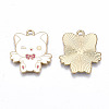 Eco-Friendly Alloy Enamel Pendants X-ENAM-Q437-004-NR-2