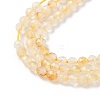 Heated Natural Citrine Beads Strands X-G-L622-C05-3mm-B-4