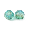 Handmade Gold Sand Lampwork Beads LS-LAMP-WH0001-10H-1
