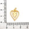 Brass Micro Pave Cubic Zirconia Pendants KK-U033-03G-02-3