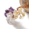 Natural Citrine & Amethyst & Quartz Crystal Chips Tree Display Decorations DJEW-C003-01D-2