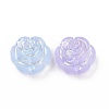 Transparent Frosted Acrylic Beads OACR-P013-40M-2