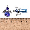 60Pcs 5 Styles Tibetan Style Alloy Butterfly Bead & ABS Plastic Pearl & Glass Pendants PALLOY-CA00016-3