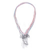 10Pcs Cotton & Metallic Cord Necklace Making NJEW-TAC0054-3