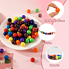 100Pcs 10 Colors Food Grade Eco-Friendly Silicone Focal Beads SIL-TA0001-27-13