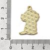 Golden Plated Alloy Enamel Pendants ENAM-L049-02G-01-3