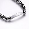 201 Stainless Steel ID Bracelets BJEW-F331-08BP-7