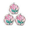304 Stainless Steel Enamel Pendants STAS-P406-26A-P-1