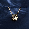 Brass Pave Cubic Zirconia Birth Stone Constellation Pendant Cable Chain Necklaces NJEW-D334-01G-10-2
