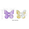 50Pcs 5 Colors Transparent Spray Painted Glass Charms GLAA-FP0001-12-2