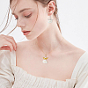 24Pcs 4 Styles Natural Shell Pendants SHEL-HS0001-17-5