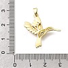Brass Clear Cubic Zirconia Pendants KK-B187-01G-02C-3