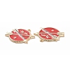 Alloy Enamel Pendants ENAM-G213-06LG-01-3