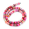 Handmade Polymer Clay Bead Strands CLAY-N011-53-3
