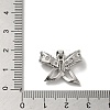 Rack Plating Brass Micro Pave Clear Cubic Zirconia Pendants KK-R158-06P-3