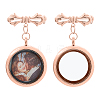 2Pcs Brass Brooch JEWB-FH00017-1