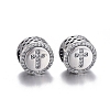 Hollow 925 Sterling Silver European Beads OPDL-L017-028TAS-1