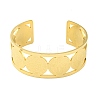 304 Stainless Steel Wide Hollow Saint Benedict Medal Open Cuff Bangles LS-BJEW-S154-01G-2