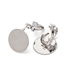Brass Screw Clip Earring Converter KK-S533-01P-2