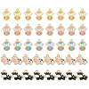 CHGCRAFT 40Pcs 5 Style Alloy Enamel Pendants ENAM-CA0001-80-1