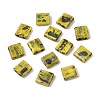 2-Hole Baking Paint Glass Seed Beads SEED-N009-03H-1