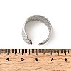 304 Stainless Steel Open Cuff Rings RJEW-H261-02P-5