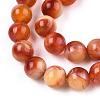 Glass Round Beads Strands X-GLAA-M044-01O-3