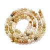 Natural Golden Silk Jade Beads Strands G-O199-04A-2