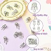 12Pcs 4 Styles Alloy European Beads FIND-CJ0005-01-3