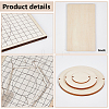 1 Set Wood Blank Coaster Sets AJEW-OC0005-52-4