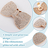 4Pcs 2 Colors Bowknot Alloy Rhinestone Shoe Decoration FIND-GO0002-33-3