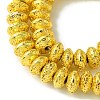 Electroplated Natural Lava Rock Beads Strands G-I360-P01-01-2