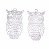 Tarnish Resistant 201 Stainless Steel Filigree Pendants STAS-R102-23P-2