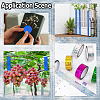 50M Laser Shining Bopp Plastic Scrapbook Decorative Adhesive Tapes AJEW-WH20002-57A-06-5