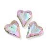 Electroplated Glass Pendants EGLA-M029-05-05-1