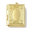 Brass Locket Pendants X-KK-Q019-11G-1