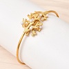304 Stainless Steel Imitation Pearl Cuff Bangles BJEW-Z166-06G-1