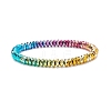 Synthetic Hematite Beaded Stretch Bracelet BJEW-JB08227-1