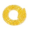 Electroplate Transparent Glass Beads Strands LS-EGLA-Q132-03A-A03-2