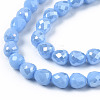 Opaque Glass Beads Strands EGLA-T008-16C-3
