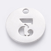 Non-Tarnish 304 Stainless Steel Pendants STAS-F233-03-P-2