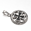304 Stainless Steel Pendants STAS-M202-11AS-2