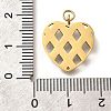 304 Stainless Steel Enamel Pendants STAS-R153-46G-3