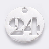 Non-Tarnish 304 Stainless Steel Pendants STAS-F233-24-P-1