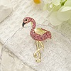 Animal Alloy Rhinestone Brooches for Clothes JEWB-C046-04B-LG-1