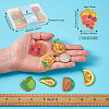 28Pcs 7 Style Translucent Acrylic Pendants TACR-FW0001-08-3