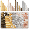 320Pcs 16 Styles Iron Slide On End Clasp Tubes IFIN-CN0001-08-1