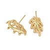 Brass Stud Earring Findings KK-F891-12G-2