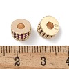 Brass Micro Pave Cubic Zirconia Spacer Beads ZIRC-F141-03LG-02-2