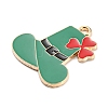 Saint Patrick's Day Alloy Enamel Pendants ENAM-G222-01A-01-2